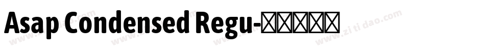 Asap Condensed Regu字体转换